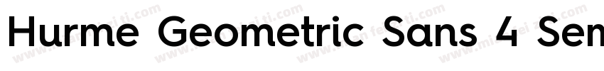 Hurme Geometric Sans 4 SemiBold字体转换
